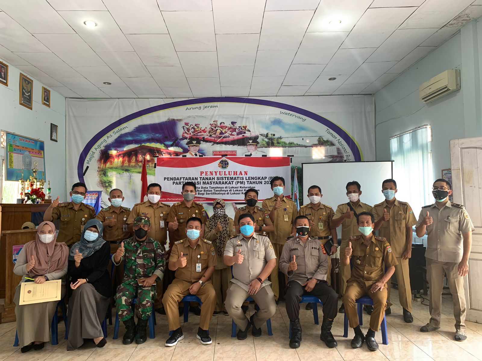 Sosialisasi gabungan BPN, TNI, dan Pihak Jasa Pemetaan